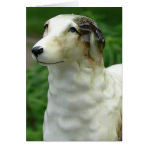 Antiek Borzoi Figurine Alle gevallen zijn leeg