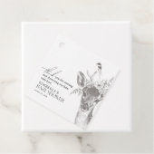 Antiek Bos Dieren Baby shower Dank u Bedankjes Labels (In situ)