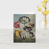 Antiek botanicalstulpen op notecards kaart (Gele Bloem)