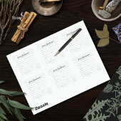 Antiek botanisch herbarium wit specimenlabel vierkante sticker