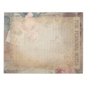  antiek botanische abstracte epheera notitieblok (Voorkant)