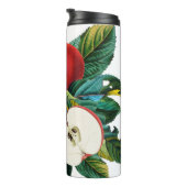 Antiek botanische appelfruitregeling, appelsap thermosbeker (Geroteerd rechts)