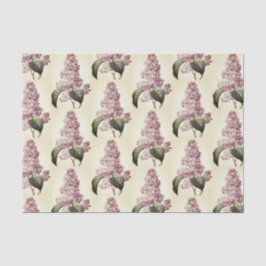 Antiek Botanische Paarse Lila Bloesem Tissuepapier