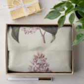 Antiek  Botanische Paarse Lila Bloesem Tissuepapier (Geschenk)