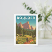 Antiek Boulder Colorado Briefkaart (Staand voorkant)