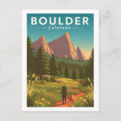 Antiek Boulder Colorado Briefkaart (Voorkant)