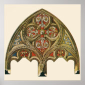 Antiek bouwelement, decoratieve bogen poster (Voorkant)