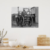 Antiek brandweermotor, jaren 20 poster (Keuken)