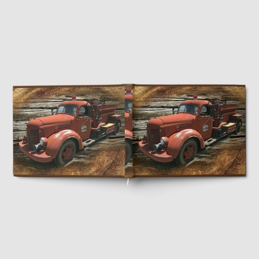 Antiek brandweerwagen  brandweerwagen gastenboek (Volledig)