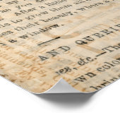 Antiek breindiagram Oude Fashioned Art Poster (Hoek)