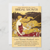 Antiek Bridal Shower-uitnodigingen Kaart (Voorkant)