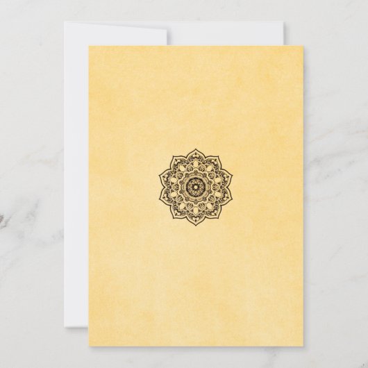 Antiek Bridal Shower-uitnodigingen Kaart (Achterkant)