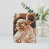 Antiek Bride en Groom Romantic Gifts Briefkaart (Staand voorkant)