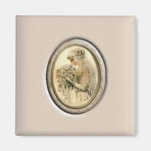 Antiek bride magneet (Voorkant)