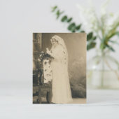 Antiek bridepostkaart briefkaart (Staand voorkant)