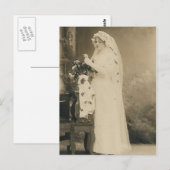 Antiek bridepostkaart briefkaart (Voorkant / Achterkant)