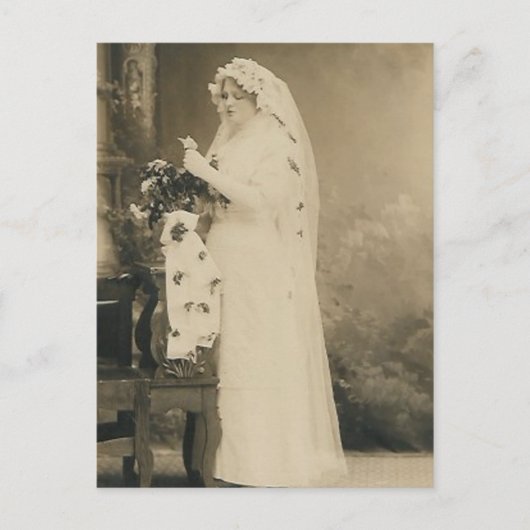Antiek bridepostkaart briefkaart (Voorkant)