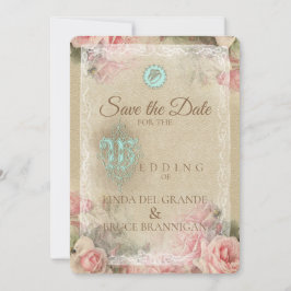 Antiek brief - sparen de Kaart van de Datum