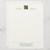 Antiek brief Y - letterhead Gepersonaliseerd Briefhoofd (Voorkant / Achterkant)