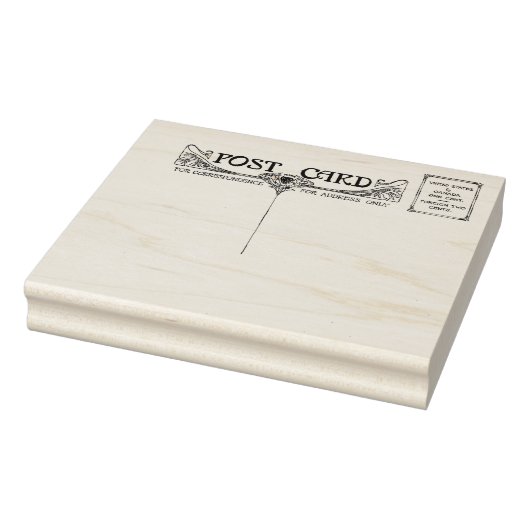 Antiek Briefkaart Art Nouveau Era  Rubberstempel (Stempel)