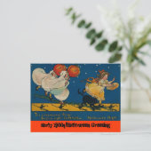  Antiek briefkaart Halloween (Staand voorkant)