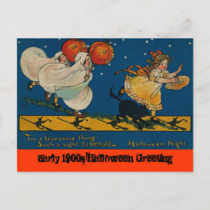  Antiek briefkaart Halloween