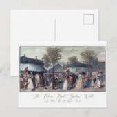 Antiek Briefkaart  illustratie Franse Mode (Voorkant / Achterkant)