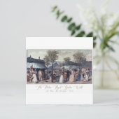 Antiek Briefkaart  illustratie Franse Mode (Staand voorkant)