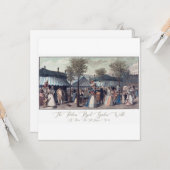 Antiek Briefkaart  illustratie Franse Mode (Voorkant / Achterkant in situ)