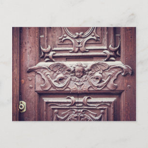 Antiek Briefkaart van de deur van Parijs