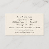 Antiek Briefkaart Visitekaartje (Achterkant)