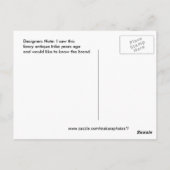 Antiek Briefkaart voor trycycle - pas het aan (Achterkant)