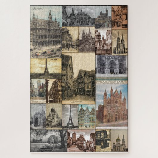 ANTIEK BRIEFKAARTEN CIRCA 1905-1915 EUROPA LEGPUZZEL (Verticaal)