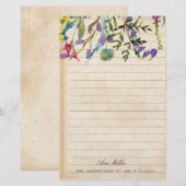 Antiek Briefpapier  papier (Voorkant / Achterkant)