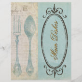 Antiek brieven Recipe dividers (Voorkant)