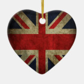 Antiek Britse vlag VK Keramisch Ornament (Voorkant)