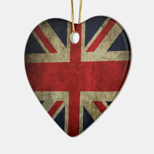 Antiek Britse vlag VK Keramisch Ornament (Links)