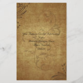  Antiek brochure of  programma (Achterkant)