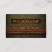 Antiek brons leder Kijk professioneel Visitekaartje (Achterkant)