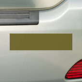 Antiek brons (vaste kleur) bumpersticker (Op auto)