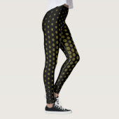 Antiek Bronze Techno Dot Pattern Leggings (Rechts)