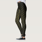 Antiek Bronze Techno Dot Pattern Leggings (Links)
