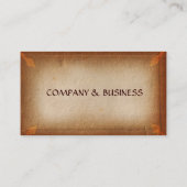 ANTIEK BROWN PARCHMENT VISITEKAARTJE (Achterkant)