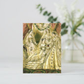 Antiek bruidsschat briefkaart (Staand voorkant)