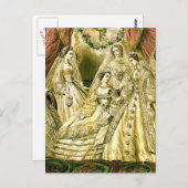 Antiek bruidsschat briefkaart (Voorkant / Achterkant)