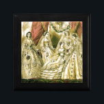 Antiek bruidsschat cadeaudoosje<br><div class="desc">Deze prachtige illustratie van antiek bruiden is van een illustratie gemaakt in 1861.</div>