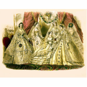 Antiek bruidsschat fotobeeldje magneet