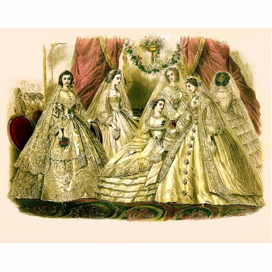 Antiek bruidsschat fotobeeldje magneet (Voorkant)