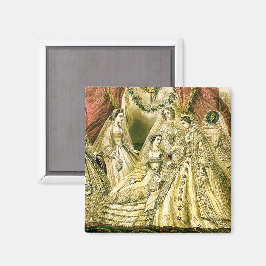 Antiek bruidsschat magneet (Voorkant / Achterkant)