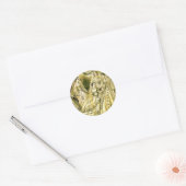 Antiek bruidsschat ronde sticker (Envelop)